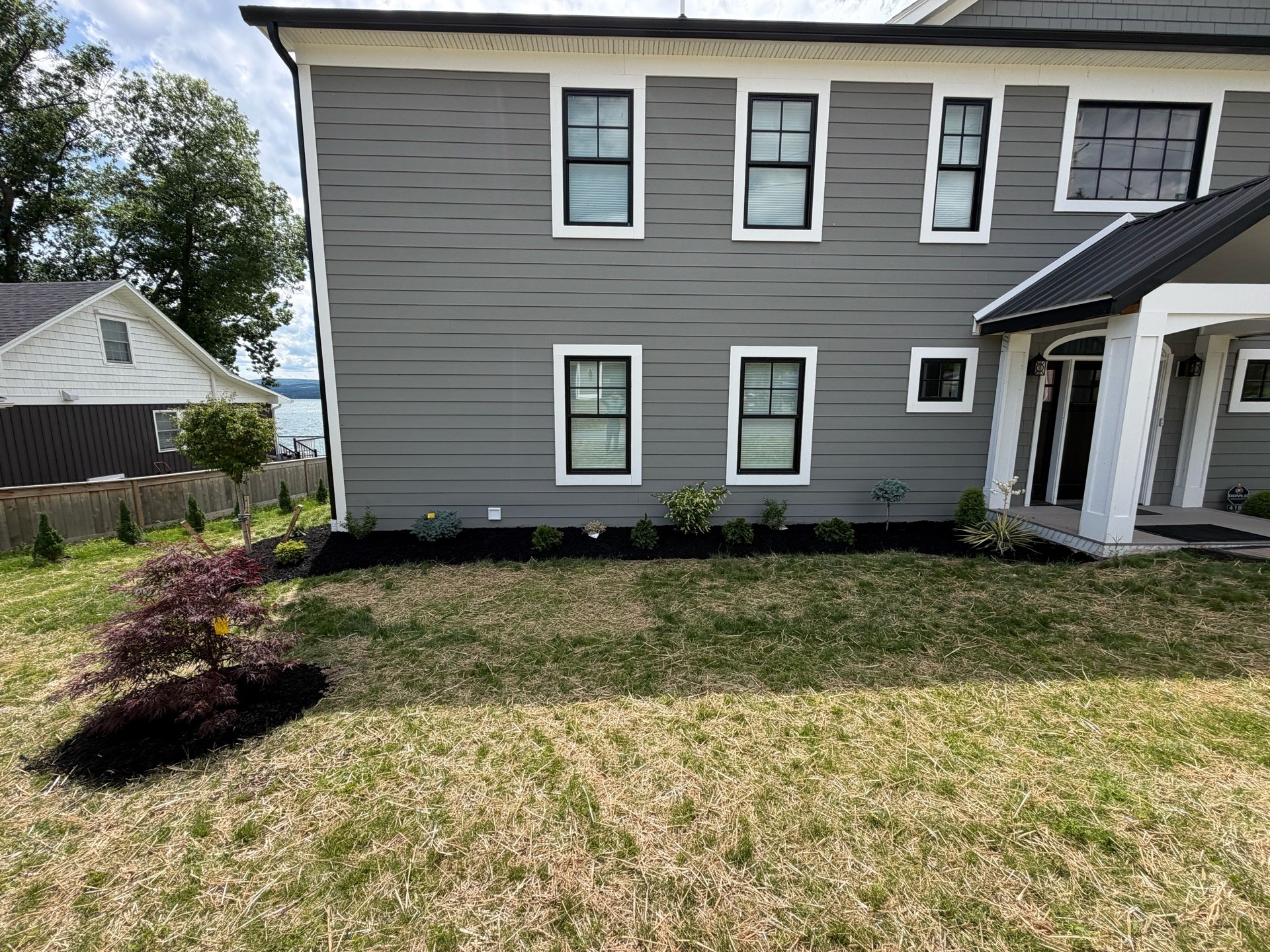 Finished landscape installation
